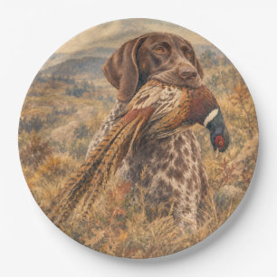 German Shorthaired Pointers Paper Plate