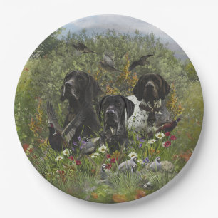German Shorthaired Pointers   Paper Plate