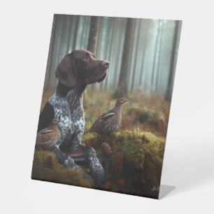 German Shorthaired Pointers Pedestal Sign