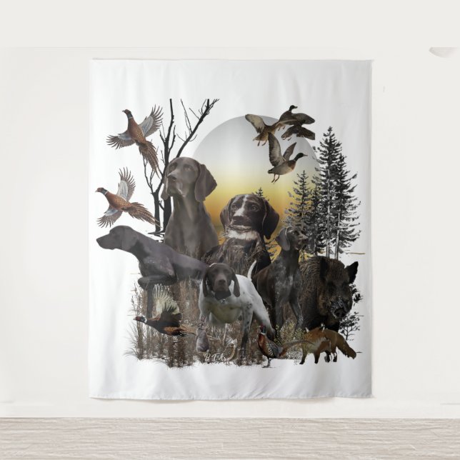 German Shorthaired Pointers  Tapestry (Front)