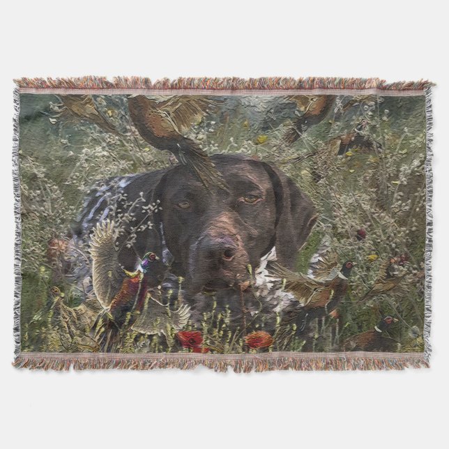 German Shorthaired Pointers Throw Blanket (Front)