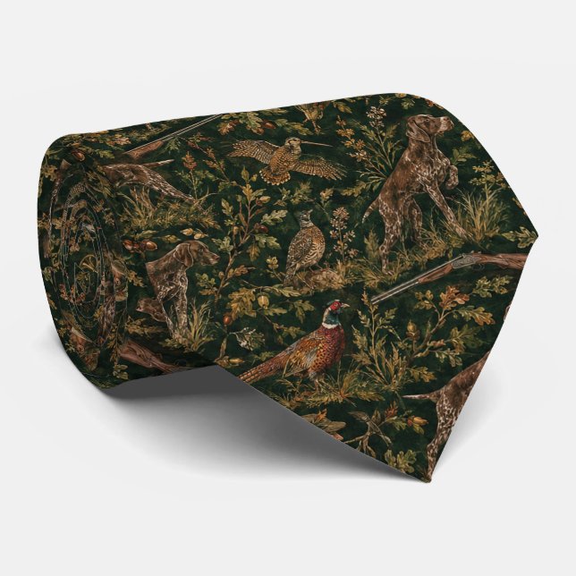 German Shorthaired Pointers  Tie (Rolled)