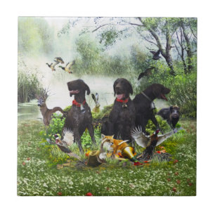 German Shorthaired Pointers Tile