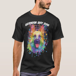 German Shy Dog German Shepherd Animal Pun Shepard T-Shirt