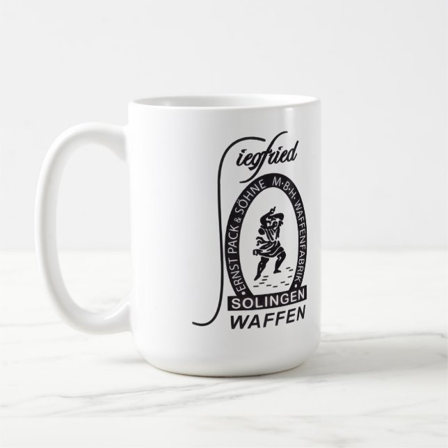 German Siegfried Waffen Ernst Pack & Sohne firm Coffee Mug (Left)