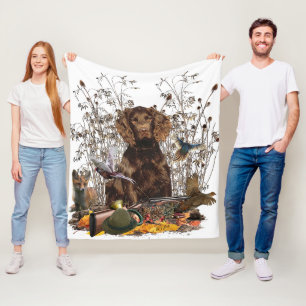 German Spaniel, Wachtelhund     Fleece Blanket