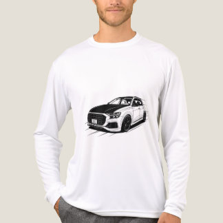German Sports SUV Monochrome Vector Art Tri-Blend Shirt
