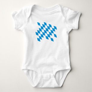 GERMAN STATE OF BAVARIA Flag Colours Baby Bodysuit