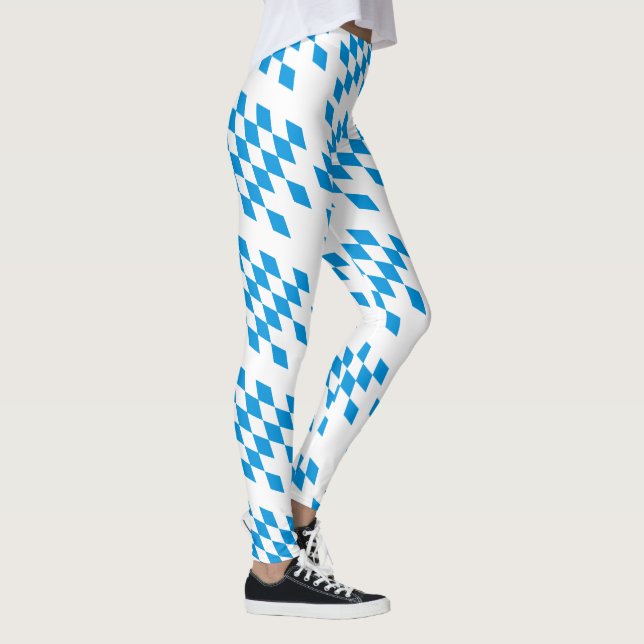GERMAN STATE OF BAVARIA Flag Colours Leggings (Right)