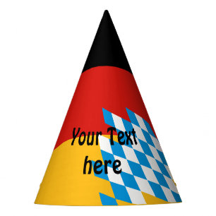 GERMAN STATE OF BAVARIA Flag Colours Party Hat