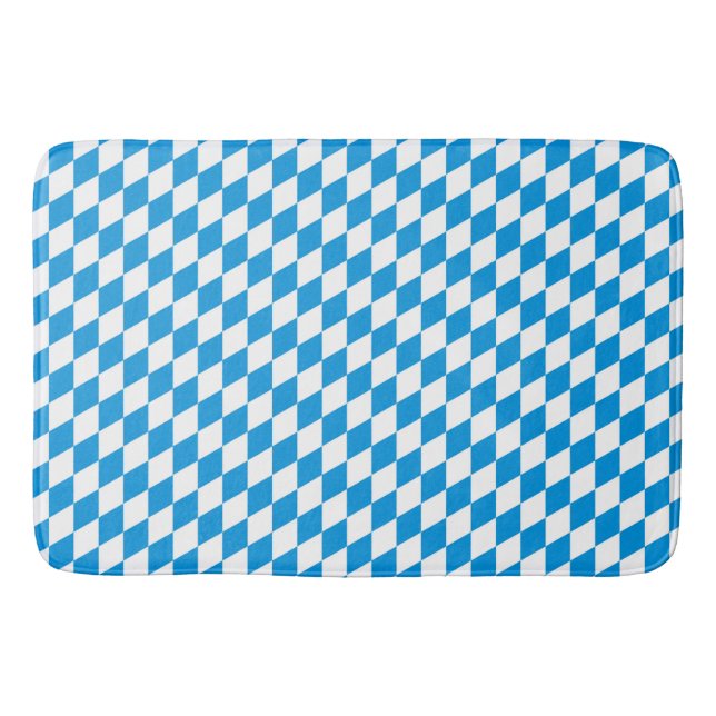 German State Of Bavaria - Flag Colours Pattern Bath Mat (Front)