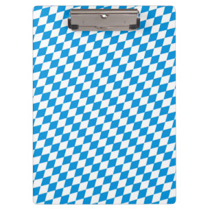 German State Of Bavaria - Flag Colours Pattern Clipboard