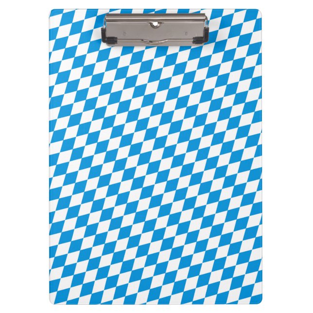 German State Of Bavaria - Flag Colours Pattern Clipboard (Front)