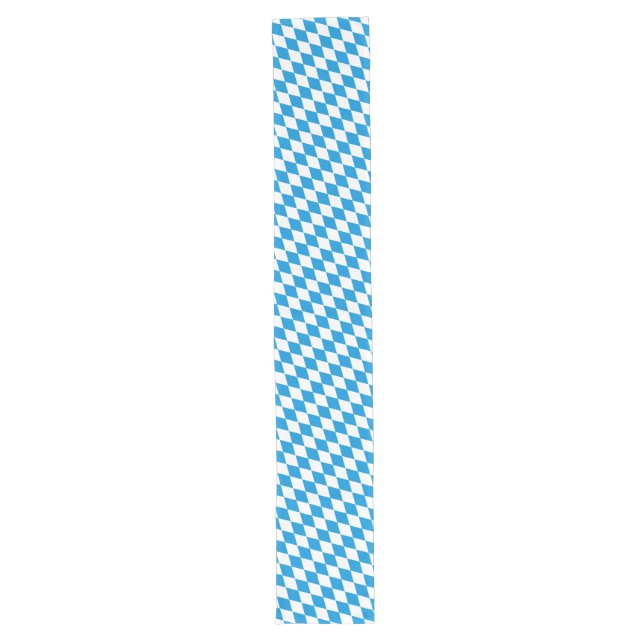 GERMAN STATE OF BAVARIA Flag Colours pattern Long Table Runner (Front)