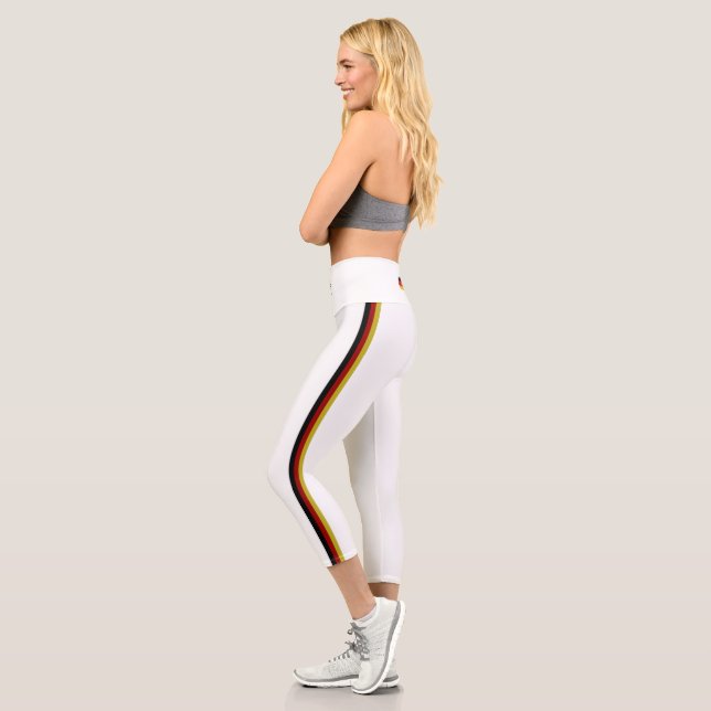 German stripes flag capri leggings (Left)