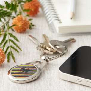 German stripes flag key ring