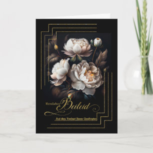 German Sympathy Loss of Grandfather Magnolias Card