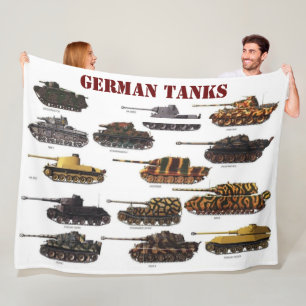 GERMAN TANKS FLEECE BLANKET