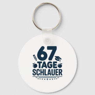 German Teacher 67 Days Smarter Cute Extra Credit  Key Ring