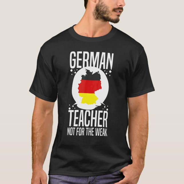 German Teacher Germany Flag Language Lesson Studen T-Shirt (Front)