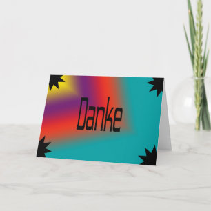 German Thank You Card