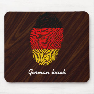 German touch fingerprint flag mouse pad