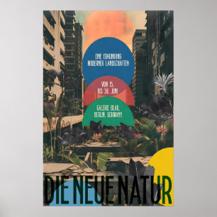 German Tropical Urban Art Print Galerie Blau