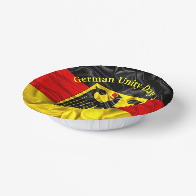 German Unity Day, Germany National Day Paper Plate (Angled)