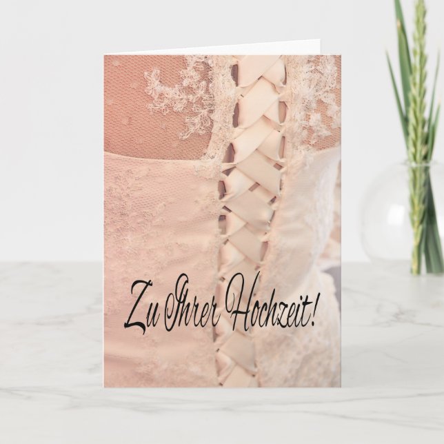 German Wedding congratulations Card (Front)