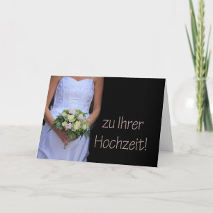 German wedding congratulations card