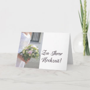 German wedding congratulations card