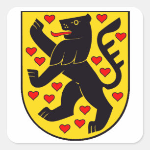 German Weimar Square Sticker
