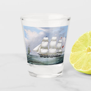 German Whaling Ships Diana & Anne 1800's Shot Glass