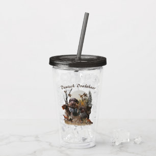 German Wirehaired Pointer Acrylic Tumbler