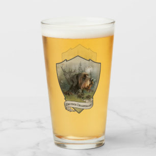 German Wirehaired Pointer, Boar Hunting    Glass
