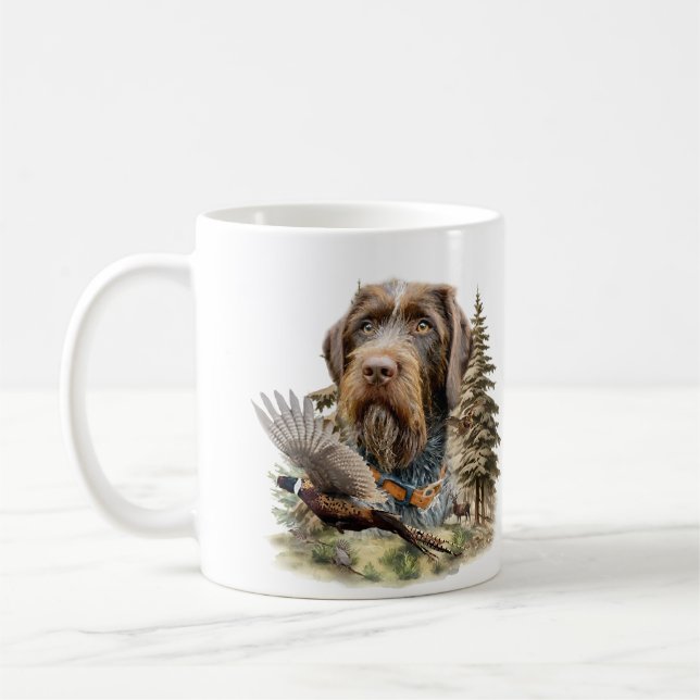 German Wirehaired Pointer Coffee Mug (Left)