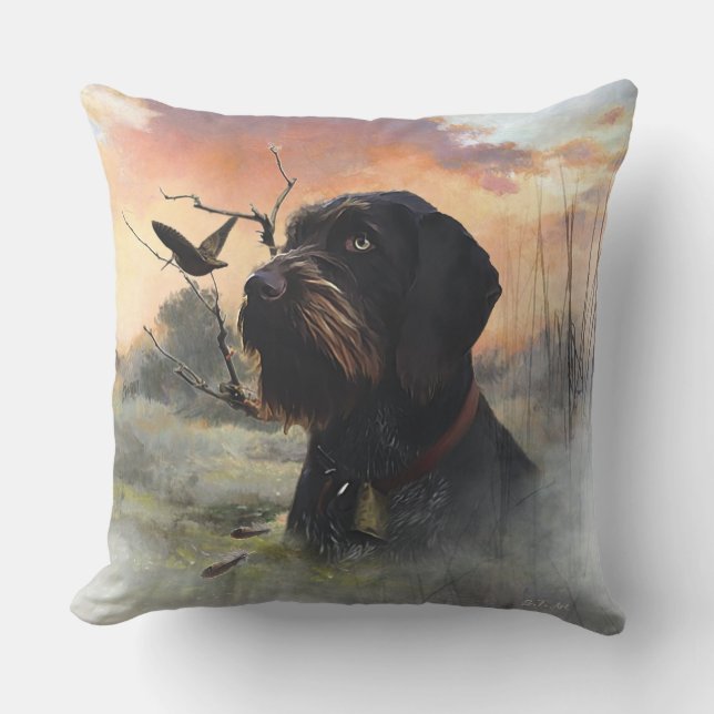 German Wirehaired Pointer Cushion (Front)