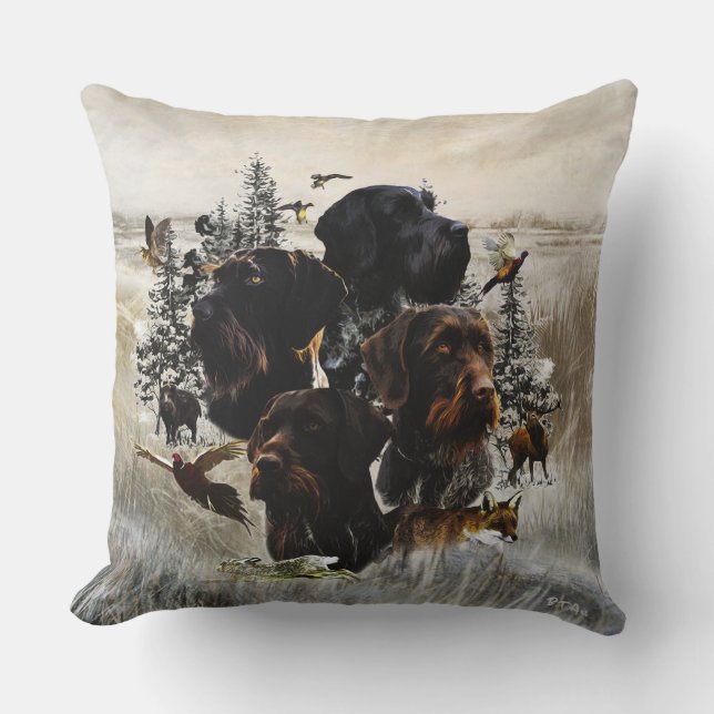  German Wirehaired Pointer     Cushion (Front)