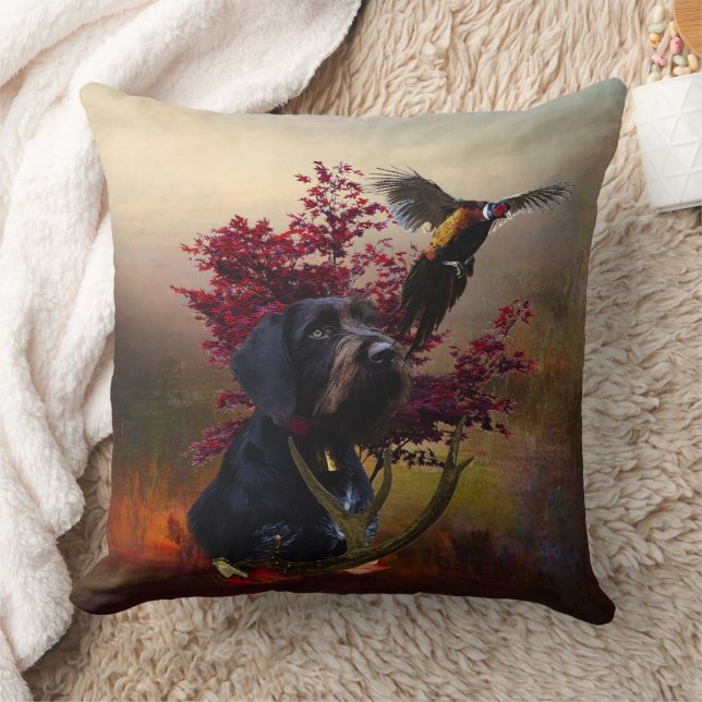  German Wirehaired Pointer     Cushion (Blanket)