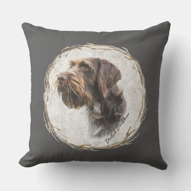 German Wirehaired Pointer      Cushion (Front)