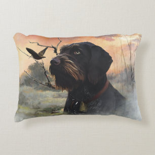 German Wirehaired Pointer Decorative Cushion