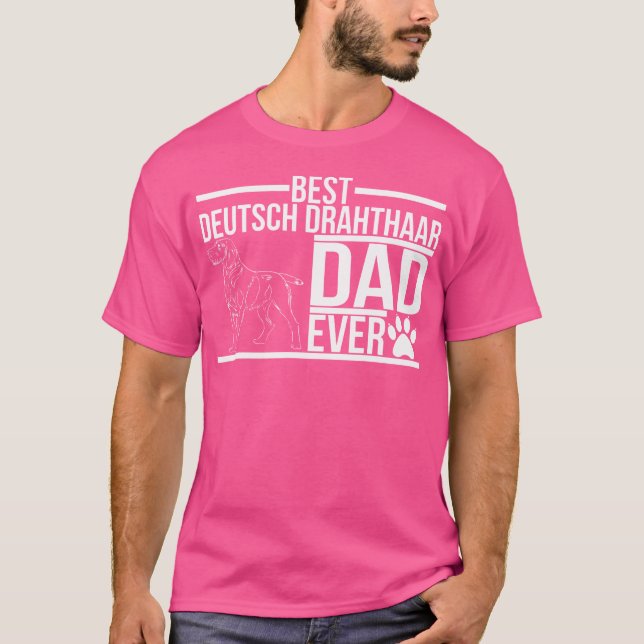 German Wirehaired Pointer Dog Breed Hunter T-Shirt (Front)