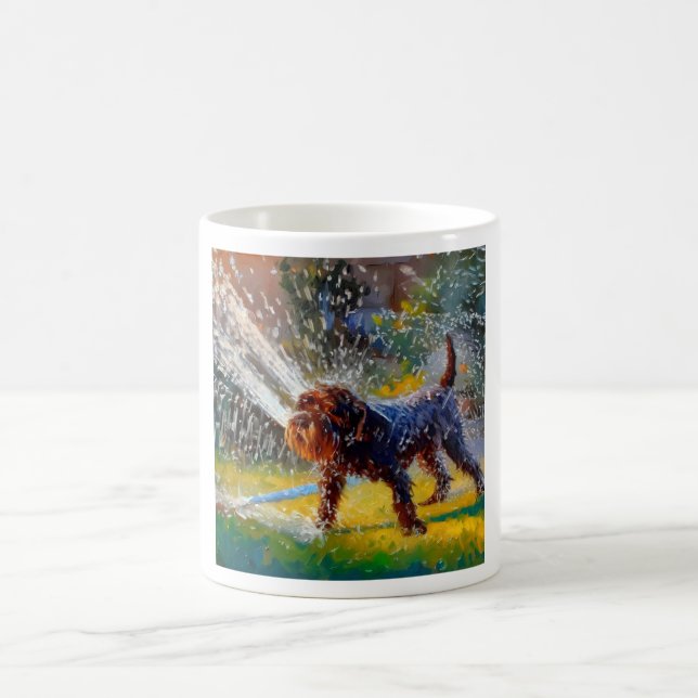 German Wirehaired Pointer Dog Coffee Mug (Center)