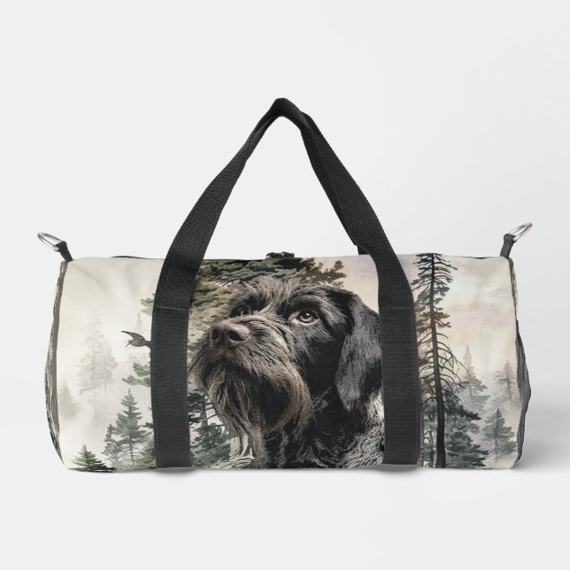 German Wirehaired Pointer Duffle Bag (Front)