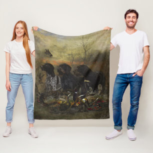 German Wirehaired Pointer Fleece Blanket