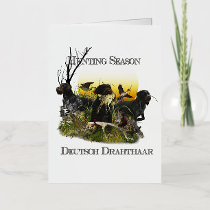  German Wirehaired Pointer     Foil Greeting Card