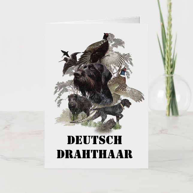  German Wirehaired Pointer     Foil Greeting Card (Front)