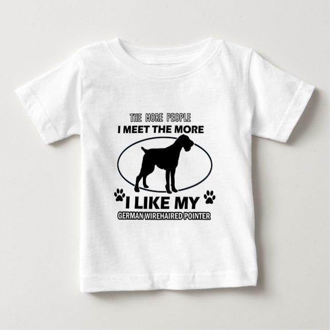 "german wirehaired pointer" "german wirehaired poi baby T-Shirt (Front)