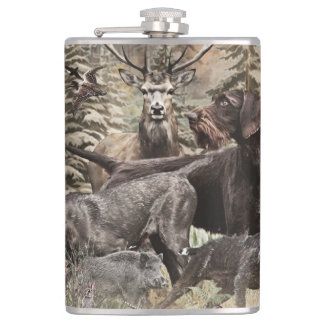 German Wirehaired Pointer Hip Flask
