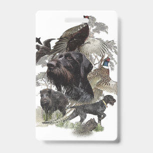 German Wirehaired Pointer ID Badge